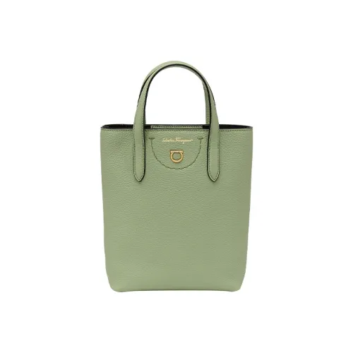 Ferragamo Сумка из коровьей кожи Мини Женская Светлая Ярко-зеленая