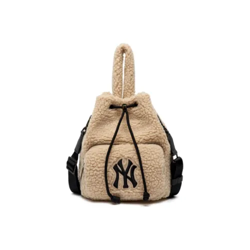 MLB Полиэстер Ведрообразная Сумка Сумка через плечо Сумка через плечо Стандартная Женская Молочно-чайная Хаки