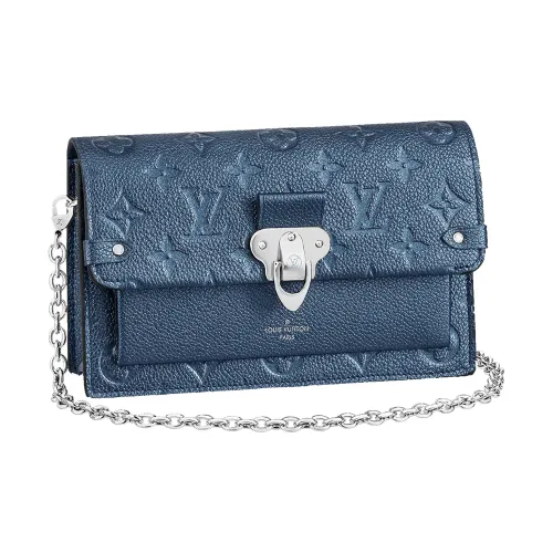 LOUIS VUITTON Vavin Кожа Mewi Кошелек Сумка Стандартная Женская Синяя