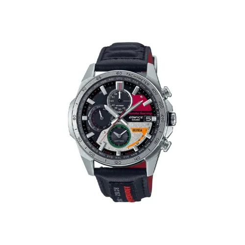 CASIO EDIFICE Кварцевый механизм Часы Мужские Черный циферблат EQW A2000HR 1AJR