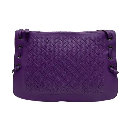 Bottega Veneta Сумка через плечо из коровьей кожи средний размер женский фиолетовый