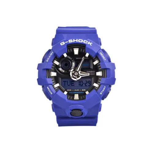 CASIO G Shock GA 700 Collection Кварцевый механизм Смольный ремешок Часы Женские Черный циферблат GA 700 2A