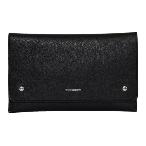 Burberry Клатч из коровьей кожи женский черный