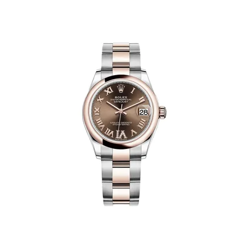 ROLEX Автоматический Механический Movement Женские Women's Apparel Log Series Часы 31 мм Кофе