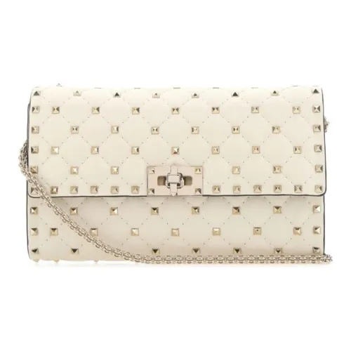 Valentino Тело Коровья Кожа Кожаный Клатч Сумка через плечо Женская Айвори Белый