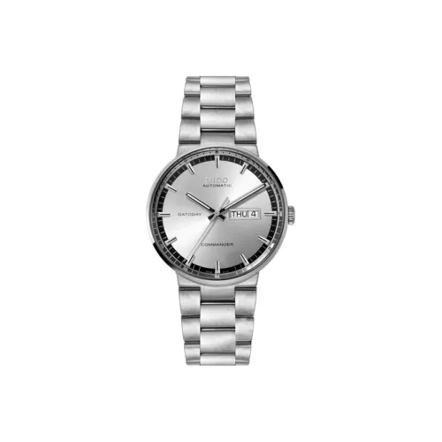 MIDO Commander Collection Автоматический Механический Механизм Унисекс Часы 40 мм Серебристый Циферблат Ремешок из Нержавеющей Стали