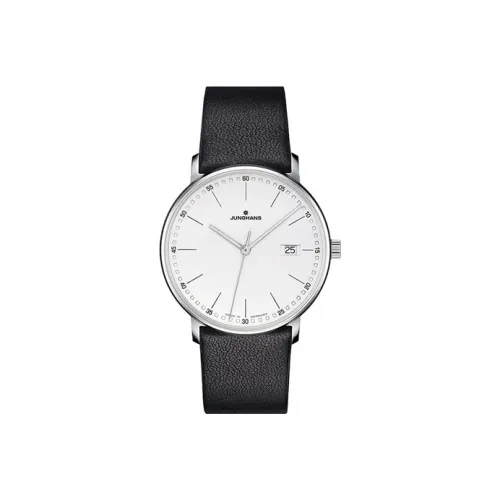 JUNGHANS FORM Series Кварцевый механизм Унисекс Часы 39,3 мм Белый циферблат Корпус из нержавеющей стали