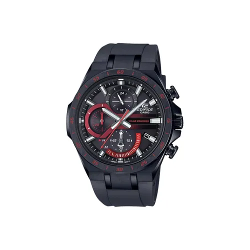 CASIO EDIFICE Collection Кварцевый механизм Смольный ремешок Часы Мужские Циферблат Серый