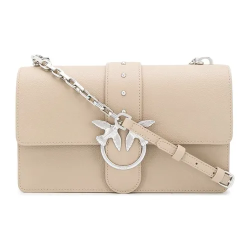 PINKO SIMPLY Коровья кожа Сумка через плечо Женская Светлый хаки