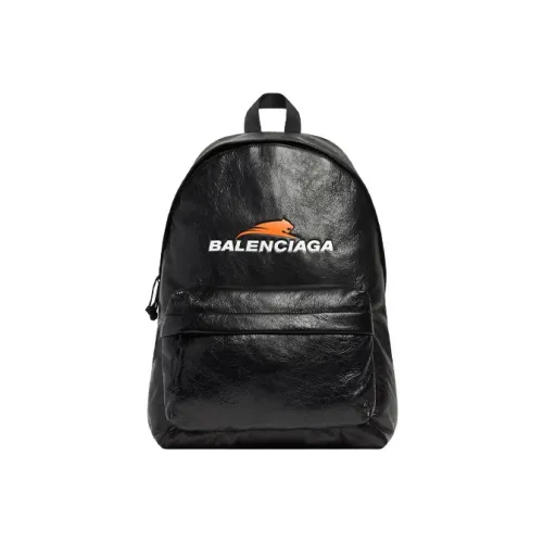 Balenciaga Sheepskin Backpack Unisex Black Баленсиага Овчина Рюкзак Унисекс Черный