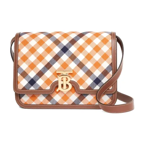 Burberry Шерсть и Хлопок Сумка через плечо Женская Ярко-оранжевая