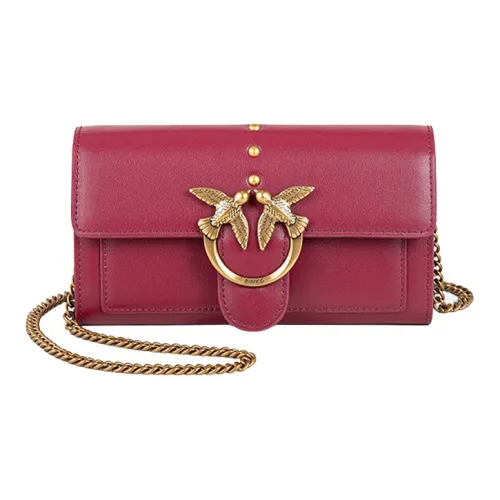 PINKO Коровья кожа Bird Сумка Кошелек Держатель для карт Сумка через плечо Стандартный Женский Красный
