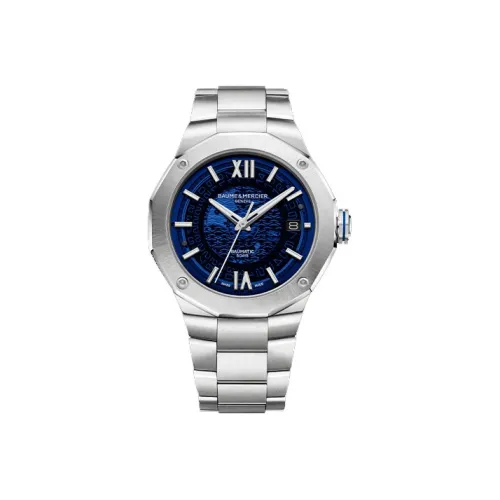 Baume & Mercier Автоматический Механический Механизм Мужские Часы Rivera Series 42 мм Синий