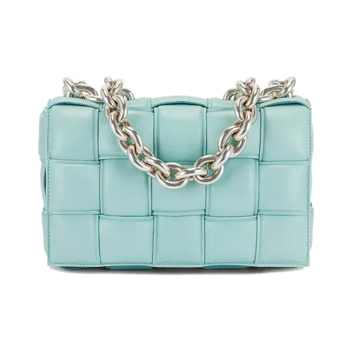 Bottega Veneta Chain Cassette Овчина Сумка через плечо Сумка на плечо Женская Мятная