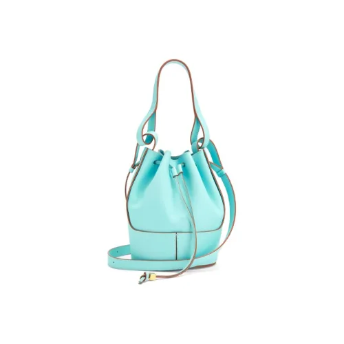 LOEWE Воздушный шар NAPPA Коровья кожа Воздушный шар Сумка Сумка-ведро Сумка Сумка через плечо Сумка через плечо Маленькая Женская Ледяной синий
