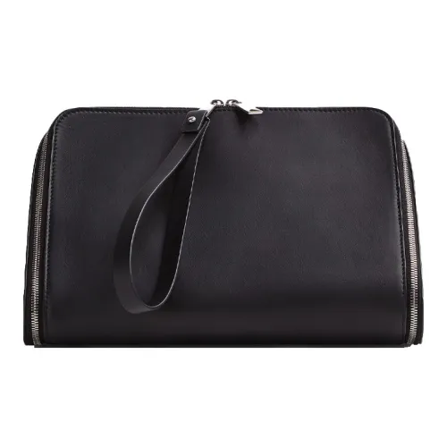 Bottega Veneta Клатч из телячьей кожи кошелек для монет средний мужской черный