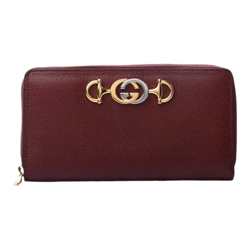 GUCCI Кожа Кошелек Женские Темно-бордовый