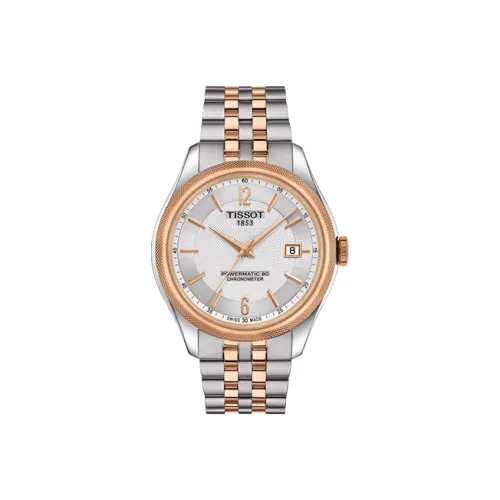 TISSOT Автоматический Механический Механизм Мужские Часы 39 мм Серебряный