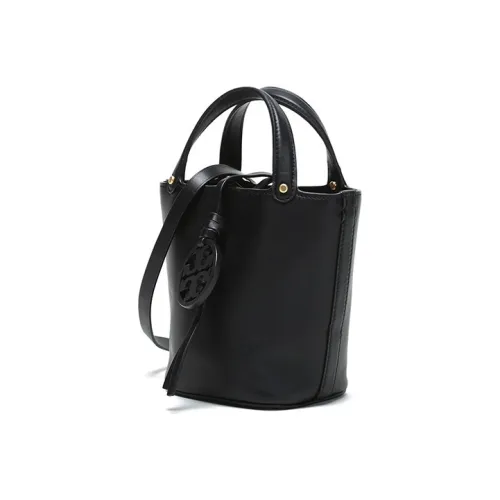 TORY BURCH Miller Коровья кожа Сумка через плечо Сумка-ведро Сумка на одно плечо Женская Черная