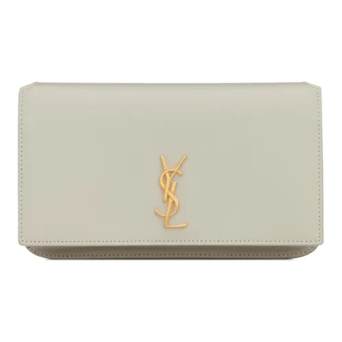 SAINT LAURENT Cassandre Кожа Чехол для телефона Женские Винтажный белый
