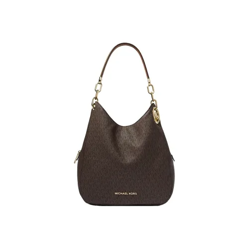 MICHAEL KORS MICHAEL KORS Handbag Collection MK Lillie ПВХ Сумка через плечо Большая Женская Желудево-коричневая