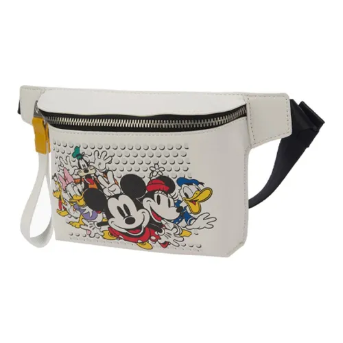 LiNing Disney Коллаборация ПУ (полиуретан) Сумка через плечо Бананка Регулярная Унисекс Белый