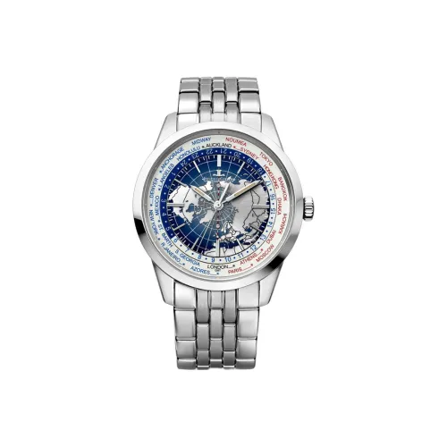 Jaeger LeCoultre Автоматический Механический Мужской Часы Earth Physics Observatory Collection GEOPHYSIC 41,6мм*41,6мм*11,84мм Синий