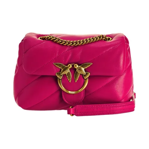PINKO PuffQuilt Овчина Сумка-подушка Ручная сумка Сумка через плечо Сумка на плечо Женская Фуксия