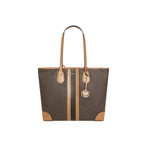 MICHAEL KORS ЭВА Холст Тоут Сумка Сумка для покупок Сумка Женская Яблоко Коричневый