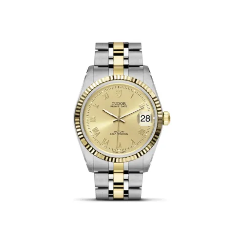 TUDOR Автоматический Механический Механизм Мужские Часы Prince and Princess Collection 34 мм Золото