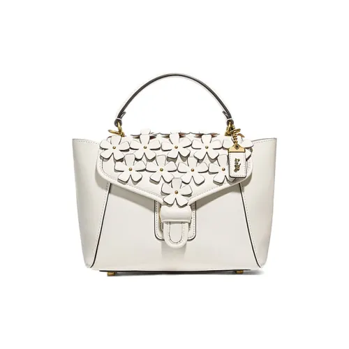 COACH Courier Кожа Ручная Сумка Сумка через плечо Сумка на плечо Средний Женская Розовая Белая