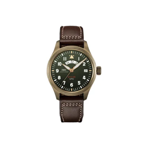 IWC Автоматический Механический Часы Мужской Pilot Collection 41 мм Зеленые