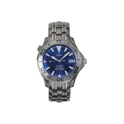 OMEGA AQUA TERRA 150 метров Автоматический Механический Механизм Мужские Часы Часы 41,5 мм Синий Циферблат Титан Ремешок