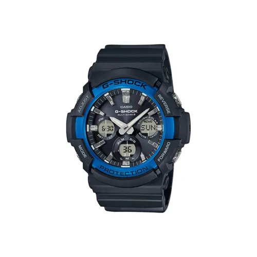 CASIO г Shock г Shock Classic Collection Кварцевый механизм Смола Ремень Часы Мужские Черный циферблат GAW 100B 1A2ER