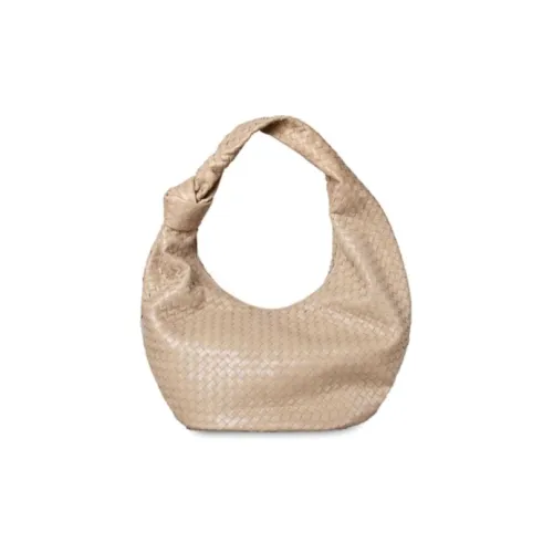 Bottega Veneta Jodie Коровья кожа Овчина Пельмени Клатч Большой Женский Бежевый