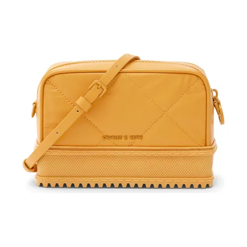 CHARLES KEITH Microfiber Synthetic Leather Маленькая Квадратная Сумка Сумка через плечо Сумка на плечо Стандартная Женская Многоцветная