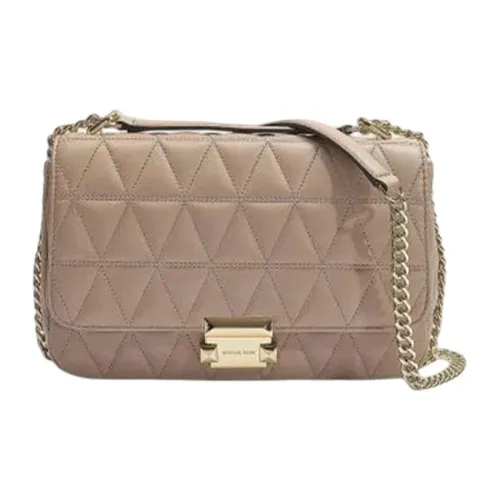 MICHAEL KORS Sloan Sheepskin Crossbody Bag Shoulder Bag Large Women's Truffle Pink MICHAEL KORS Sloan Овчина Сумка через плечо Сумка на плечо Большая Женская Трюфель Розовый