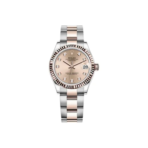 ROLEX Автоматический Механический Movement Женские часы Log Series Золотые