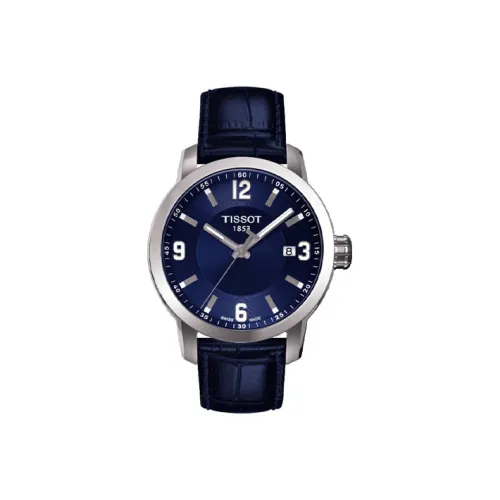 TISSOT Quartz Механизм Мужские Часы Junchi 200 Series 39,3 мм Синий