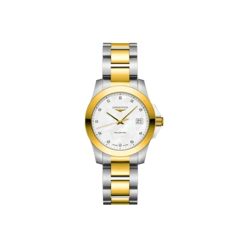 Longines Quartz Механизм Женские Часы Comcast Collection 34 мм Белые