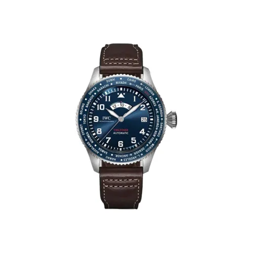 IWC Автоматический Механический Часы Мужской Pilot Collection 46mm*15mm Синий