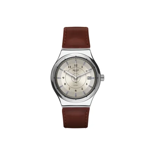 SWATCH Автоматический Механический Механизм Мужские Часы 42 мм Серый