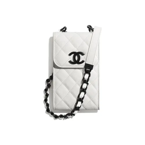 CHANEL Сумка через плечо из коровьей кожи белая и черная