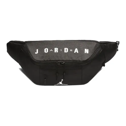 Джордан Полиэстер Одно Плечо Через Плечо Бананка Стандартный Унисекс Черный