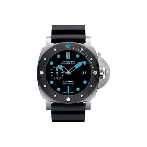 PANERAI Автоматический Механический Механизм Мужские Часы SUBMERSIBLE Collection 47 мм Черные