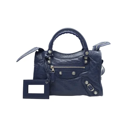 Balenciaga Овчина Сумка через плечо Сумка Обычная Женская Синяя