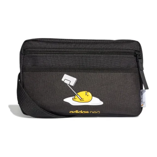 Adidas Neo × Gudetama Коллаборация Полиэстер Сумка через плечо Обычный Унисекс Черный