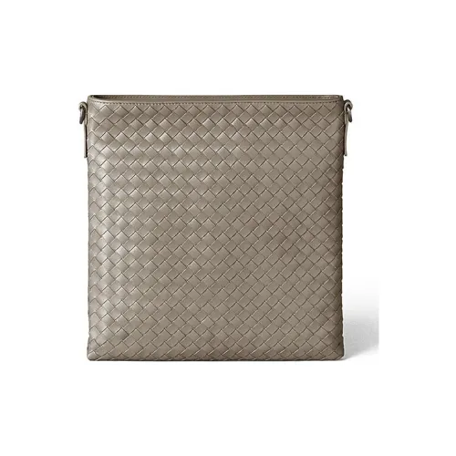 Bottega Veneta Сумка через плечо из кожи мужская серая