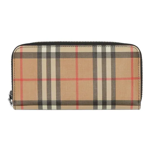 Burberry Телячья кожа Клатч Картхолдер Кошелек Женский Хаки Черный