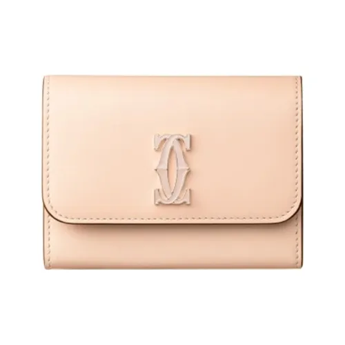 Cartier Кошелек из телячьей кожи держатель для карт женский нежно-розовый